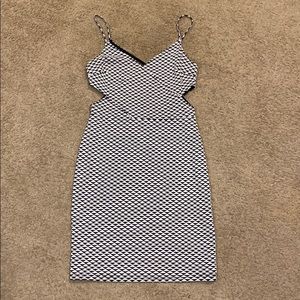 Black and white dress